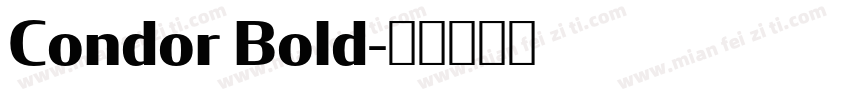 Condor Bold字体转换